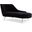 Margo Velvet Chaise In Black