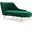 Margo Velvet Chaise In Green