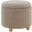 Mariabella Storage Ottoman In Brown and Natural