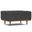 Mariah Polyester Linen Coffee Table Storage Ottoman In Slate Grey