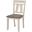 Maribelle Side Chair Chalk Set of 2 In Warm Grey