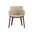 Maribo Arm Chair Set of 2 In Beige