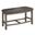 Marife Counter Height Dining Bench In Gray Linen Fabric and Rustic Gray Wood
