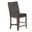Marife Counter Height Dining Chairs Set of 2 In Gray Linen Fabric and Rustic Gray Wood