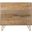 Marigold Natural/Brass 3 Drawer Chest