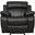 Marille Glider Reclining Chair In Black