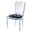 Marilyn Acrylic Side Chair In Admiral Blue