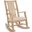 Marina Beach Pebble Rocker With Cushion Seat And Back In Light Brown