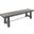 Marina 64 Inch Wood Seat Bench with Turnbuckle In Sand Black