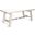 Marina Dining Table with Turnbuckle In White Sand