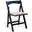 Marina Folding Dining Chair Set of 2 In Sand Black