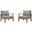 Marina Gray 2 Piece Outdoor Patio Teak Set EEI-1819-NAT-GRY-SET