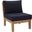 Marina Navy Armless Outdoor Patio Teak Sofa EEI-1150-NAT-NAV-SET