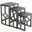 Marina Nesting Table In Sand Black