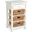 Marina Storage Table In White Sand
