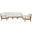Marina 6 Piece Outdoor Patio Teak Set In Natural and White