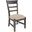 Marina Cushion Seat Dining Side Chair Set of 2 In Black Sand