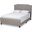 Marion Modern Transitional Grey Fabric Upholstered Button Tufted Queen Size Panel Bed