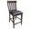 Mariposa Black Slat Back Upholstered Counter Chair Set of 2