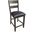 Mariposa Ladderback Counter Chair Set of 2 with Upholstered Seat Warm Grey Finish