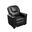 Marisa 23 Inch PU Leather Kids Recliner Chair with Cupholder In Black