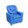Marisa 23 Inch PU Leather Kids Recliner Chair with Cupholder In Blue