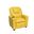 Marisa 23 Inch PU Leather Kids Recliner Chair with Cupholder In Yellow