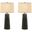 Marissa 31 Inch Resin Table Lamps Set of 2 In Brown