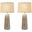 Marissa 31 Inch Resin Table Lamps Set of 2 In Tan