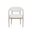 Marita Dining Armchair In Greige and Louis Cream