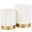 Marla Nesting Ottoman Set In Cream/Gold