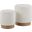 Marla Nesting Ottoman Set In Cream