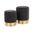 Marla Nesting Ottoman Set of 2 In Black