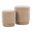 Marla Upholstered Ottoman Set of 2 In Brown