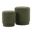 Marla Upholstered Ottoman Set of 2 In Dark Green