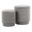 Marla Upholstered Ottoman Set of 2 In Grey