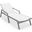 Marlin Patio Chaise Lounge Chair In White