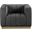 Marlon Velvet Chair In Grey