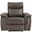 Maroni Brown Power Recliner With Power Headrest
