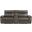 Maroni Power Double Reclining Loveseat with Center Console and Power Headrests In Brown