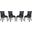 Marquis Black Dining Chair Faux Leather Set of 4