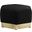 Marquis Velvet Ottoman In Black