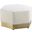 Marquis Velvet Ottoman In Cream
