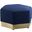 Marquis Velvet Ottoman In Navy