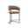 Marris Counter Stool In Gunmetal and Milliken Cognac