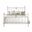 Mars Queen Complete Bed In Misty White and Milky Gold