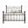 Mars Queen Complete Bed In Sable Onyx and Milky Gold