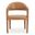 Martens Leather Dining Chair In Brown