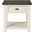 Martin Svensson Home Monterey End Table In Cream White And Brown