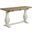 Martin Svensson Home Napa Pedestal Flip Top Sofa Table In White Stain And Reclaimed Natural